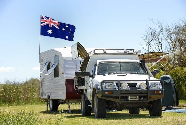 Sunshine Coast Australian Camping traditions flag