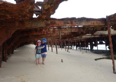 Top 9 things to do on Fraser Island with kids - SS Maheno Shipwreck