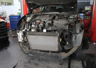 Volkswagon Golf Front Removed