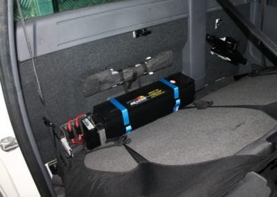 Battery System With Seat Installed