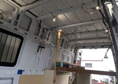 Lighting and Wiring in Roof