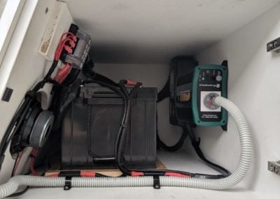 Battery System Installed in Cabinet