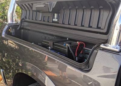 Battery System in Tray Side Compartment