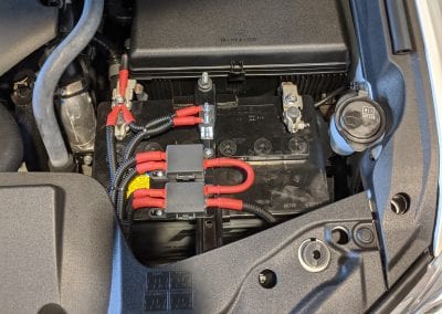 Battery Connections Under Bonnet